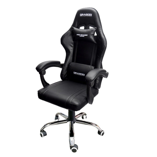 DragonWar εργονομική καρέκλα gaming GC-005 με μαξιλάρι πλάτης , αυχένα Μαύρο GL-55301 - afasia.gr