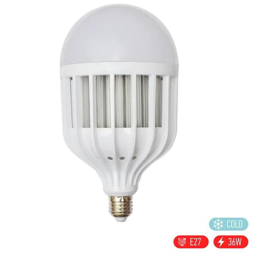 Λάμπα γίγας LED E27 36W με ψύκτρα από κράμα αλουμινίου - Ψυχρό φως GL-33487 - afasia.gr