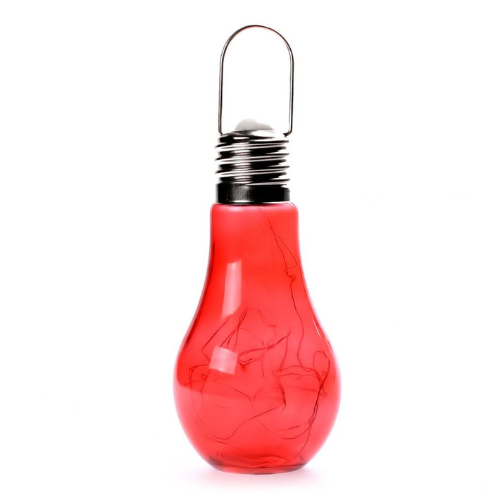 Κρεμαστός LED λαμπτήρας 18cm μπαταρίας με καλώδιο χαλκού και θερμό φωτισμό - Κόκκινο GL-52024 - afasia.gr