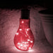 Κρεμαστός LED λαμπτήρας 18cm μπαταρίας με καλώδιο χαλκού και θερμό φωτισμό - Κόκκινο GL-52024 - afasia.gr