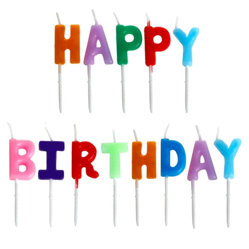 Κεράκια γενεθλίων "Happy birthday" με βάση GL-52145 - afasia.gr
