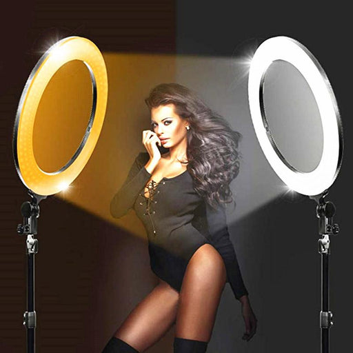 Ring Light Led με θήκη για κινητό για επαγγελματική φωτογράφιση και μακιγιάζ - Μαύρο GL-54527 - afasia.gr