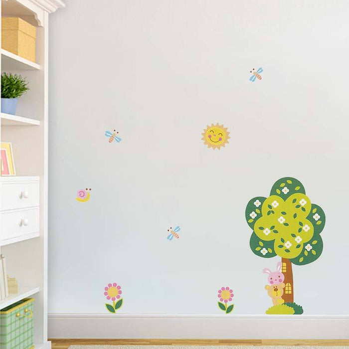 Αυτοκόλλητο τοίχου - Δέντρο & Λουλούδια GL-54037 - afasia.gr