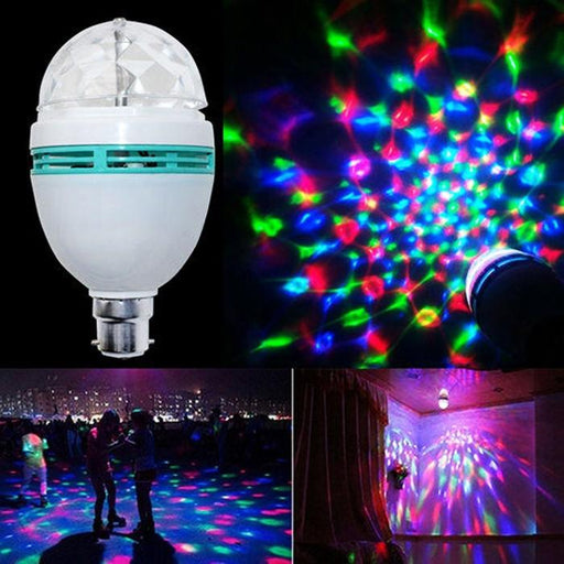 LED disco λάμπα για πάρτι και χορευτική ατμόσφαιρα B22 GL-18939 - afasia.gr