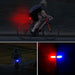 Επαναφορτιζόμενος φακός ποδηλάτου για το πίσω μέρος - Μπλε/Κόκκινος φωτισμός GL-54221 - afasia.gr