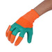 Γάντια κηπουρικής με "νύχια" για σκάψιμο - Πορτοκαλί/Πράσινο GL-54279 - afasia.gr