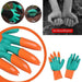 Γάντια κηπουρικής με "νύχια" για σκάψιμο - Πορτοκαλί/Πράσινο GL-54279 - afasia.gr