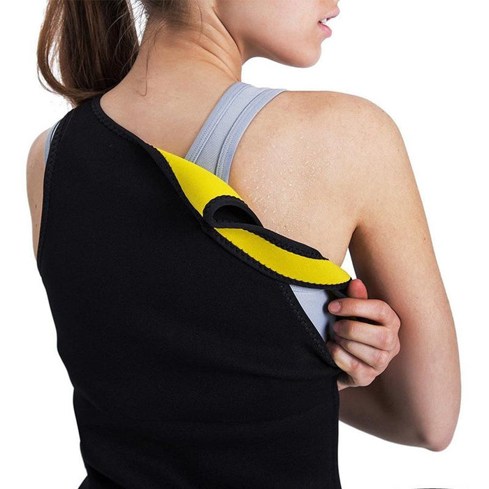 Γυναικεία μπλούζα αμάνικη εφίδρωσης και αδυνατίσματος από Neoprene GL-52910 - afasia.gr