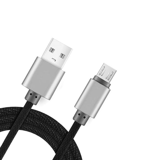 Καλώδιο φόρτισης και μεταφοράς δεδομένων micro USB 2.1A - Fineblue F-C08-2 - Μαύρο GL-52596 - afasia.gr
