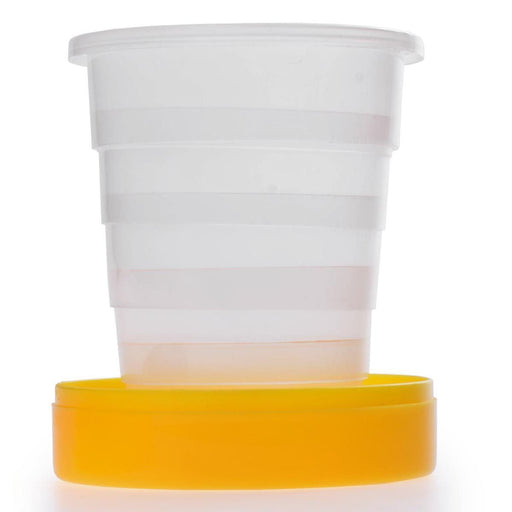 Παιδικό πτυσσόμενο ποτήρι πλαστικό 7.5x3cm - Κίτρινο GL-52301 - afasia.gr