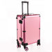 Βαλίτσα μεταφοράς Αισθητικής - Κομμωτικής - Μανικιούρ για επαγγελματίες - Με LED καθρέφτη και κουμπί Αφής - Ροζ Μεταλλικό GL-54412 - afasia.gr
