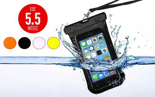 Αδιάβροχη θήκη universal για κινητά έως 5.5" - έως 10m GL-25183 - afasia.gr